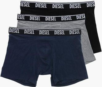 Diesel Set Of 3 Stretch Cotton Boxers With Logo Elastic size Xxl