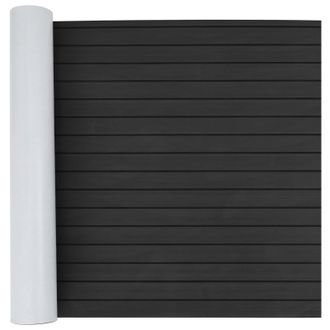 vidaXL Alfombra Para Barcos Rayado Gris Oscuro Y Negro 240 X 90 Cm Eva Vidaxl