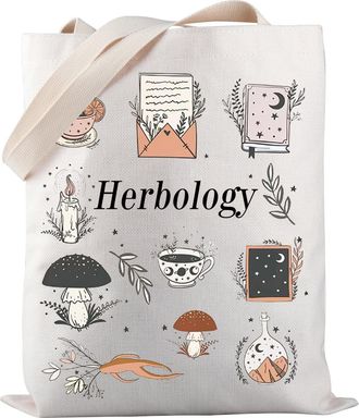 Generic Herbology Magic Wizard Herb Tote Bag Herbology Tote Bag Herbology Plant Lover Gift Magical Wizard World Gift (Herbology-TB)