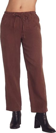 Bella Dahl Pull-On Straight Leg Pants in Saddle Brown at Nordstrom, Size Medium