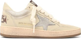 Golden Goose Cream Leather Ball Star Sneakers