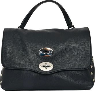Zanellato Tassen, Dames, Blauw, ONE Size, Leer, Postina Daily M