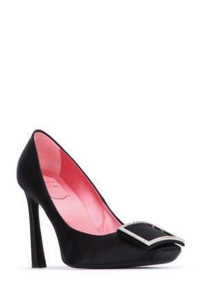 Roger Vivier Womens Trompette Strass B Dec 100 Nero Scarpe Con Tacco High Heel Shoes