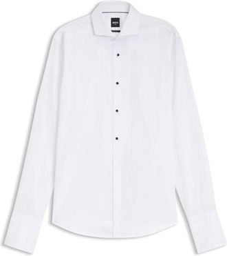 BOSS ONE Regular-fit shirt in wrinkle-free cotton poplin