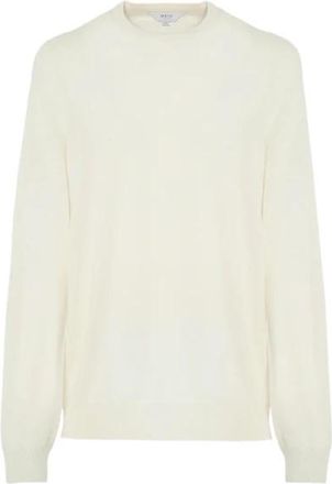 Malo Sandro Crew Neck - Heren - Cashmere truien - Wit - 2XL - Kasjmier - Truien & Vesten
