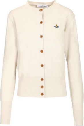 Vivienne Westwood Truien & Vesten, Dames, Wit, M, Wol, Bea Cardigan
