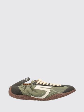 Puraai Panther Vegan Sneakers in Nylon and Synthetic Leather with Contrast Logo