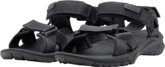 Jack Wolfskin Sandale JACK WOLFSKIN LAKEWOOD RIDE SANDAL M, Herren, Gr. 42, grau (phantom), Synthetik, Textil, Schuhe Sandale