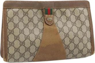Gucci Pre-owned Plastic Clutch - Dames - Vintage Clutch - Beige - ONE Size - Vintage