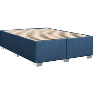 vidaXL Cama Sin Colch&oacute;n Tela Azul 140x190 Cm Vidaxl