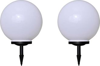 vidaXL L&aacute;mparas De Jard&iacute;n Para Camino 2 Uds Con Pica De Tierra 40 Cm Vidaxl