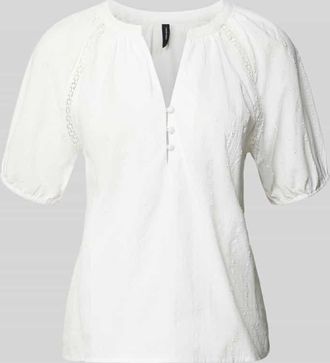 Vero Moda Loose Fit Bluse aus reiner Baumwolle Modell JUTTY in Offwhite, Gr&ouml;&szlig;e XS