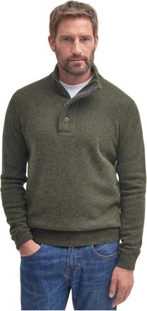 Barbour Truien & Vesten, Heren, Groen, S, Trui met Halve Rits