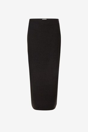 Loulou Studio Langer Rock aus Schurwolle Samos