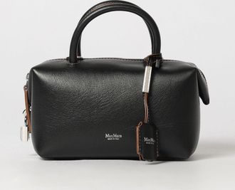 Max Mara Mini borsa Holdall a bauletto in pelle liscia con charm