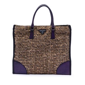 Prada Pre-owned Prada Cinghiale Trimmed Viscose Flat Tote Ladies O1HK0WEU6WUUC08S