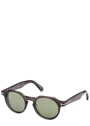 Tom Ford Thomas Round-frame Sunglasses - Grey - One Size