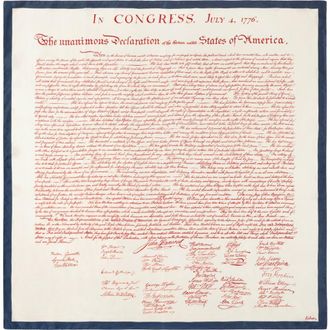 Echo Declaration Of Independence Silk Square in Cream at Nordstrom