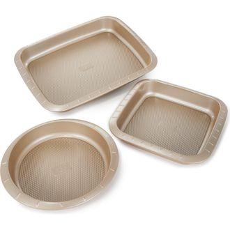 Berghoff Leo Balance Carbon Steel 3-Piece Cake Pan Set in Golden at Nordstrom Rack