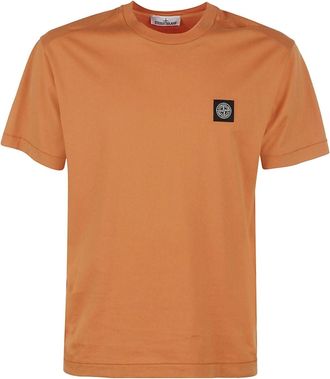 Stone Island Logo Patch T-shirt Sienna 101524113-V0073