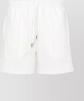 Parosh drawstring waistband jersey shorts with side stripes