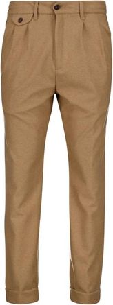 Bob Stoffhose Relaxed Fit - Heren - Broeken - Bruin - Maat: M Wol