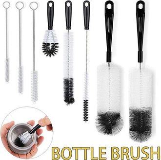 OEM Juego De Cepillos De Pajitas De Nailon Para Limpiar Botellas, Vasos Y Pipas Peque&ntilde;as Y Largas