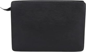 Louis Vuitton Pre-owned Vintage Clutch - Dames - Vintage Clutch - Zwart - ONE Size - Leer - Vintage