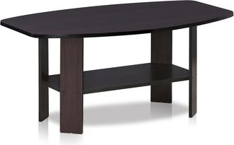 Furinno Simple Design Coffee Table, Dark Walnut