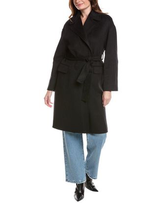 Elie Tahari Wool-Blend Wrap Coat