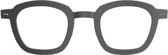 Lindberg Black Matte N. O.W. 6587 Acetate-Titanium Blend Square Sunglasses
