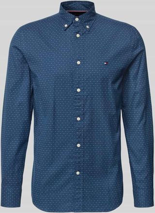 Tommy Hilfiger Slim Fit Freizeithemd aus reiner Baumwolle in Jeansblau, Größe XXL