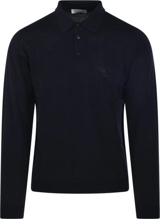 Roberto Collina Polo ML - Heren - Polos - Blauw - XL - Tops