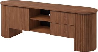 Petits Meubles Mueble tv 1 puerta 2 cajones 180 cm paneles laminados madera