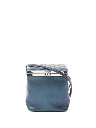 Chanel 2016-2017 Coco Mark handbag - women - Calf Leather - One Size - Blue