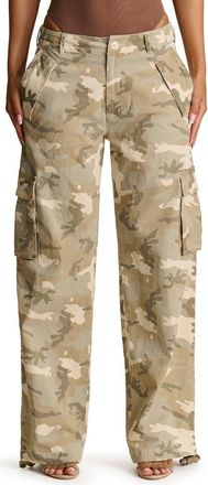 Naked Wardrobe Cargo Pants in Natural Camo at Nordstrom, Size Medium