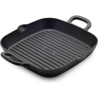 GreenPan x Bobby Flay 11 Cast Iron Square Grill Pan in Black at Nordstrom