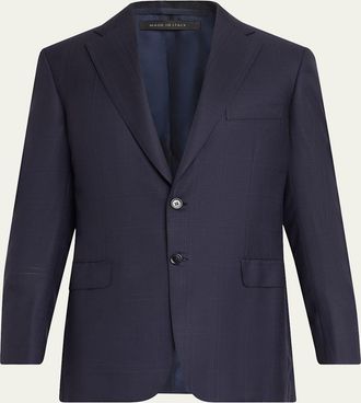 Brioni Mens Brunico Plaid Wool Blazer