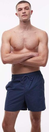 Tommy Hilfiger Pantaloncini da bagno blu con coulisse e fettuccia laterale con logo