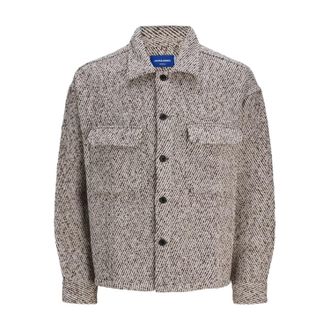 Jack & Jones Jack And Jones Winteroverhemd voor heren met een relaxte pasvorm (Chocolade)