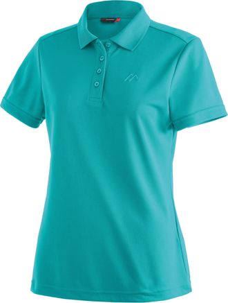 Maier Sports Funktionsshirt MAIER SPORTS Ulrike, Damen, Gr. 38, raucht&uuml;rkis, 100% Polyester, Rundhals, Shirts Funktionsshirt, Damen Polo, pique Poloshirt, schnellt