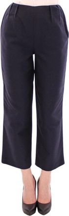 Andrea Incontri Cropped Broeken - Dames - Vrijetijds broeken - Blauw - M - Katoen - Broeken