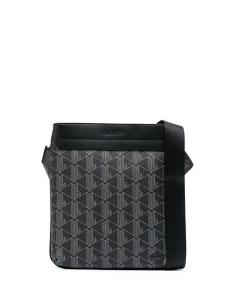 Lacoste Borsa messenger The Blend con monogramma - Nero