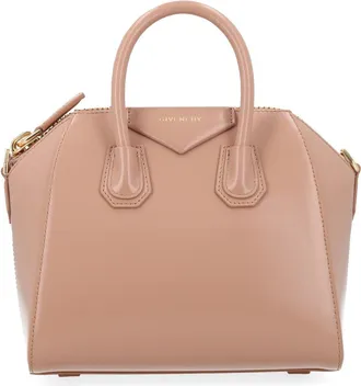 Givenchy Womens Handbag Antigona Mini Pink Calf Leather Handbags Hand Bags
