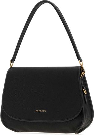 Michael Kors Womens Conv Shoulder Bag Black Leather