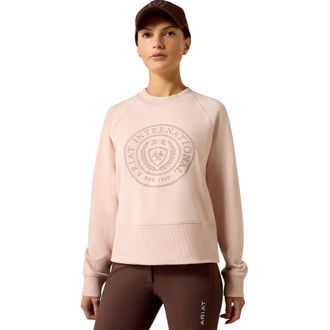 Ariat Womens Martine Sweatshirt Long Sleeve in Sepia Rose, Size X-Small, by Ariat