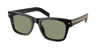 Prada Polarized Green Square Mens Sunglasses PR A17S 16K20G 54
