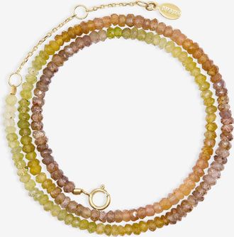 SHASHI deals Aisha Rainbow/Multicolor Gemstone Beaded Collar Necklace