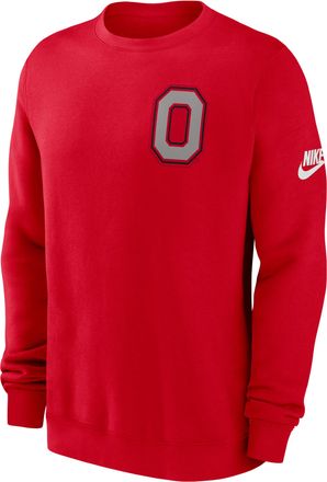 Nike Ohio State Legacy Nike Mens College Pullover Crew in Red | NKPV65NOBV-612