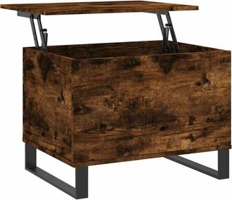 vidaXL Vidaxl - Mesa de centro madera contrachapada roble ahumado 60x44,5x45 cm